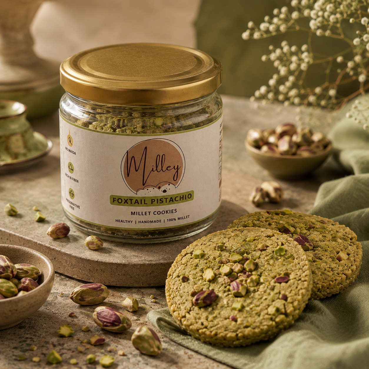 Foxtail Pistachio Cookies
