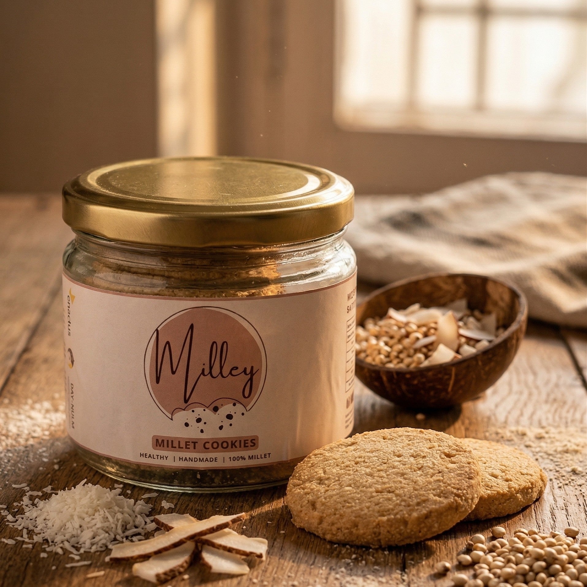 Jowar Coconut Cookies